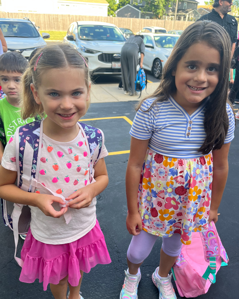 Students Smiling on 1st day of school