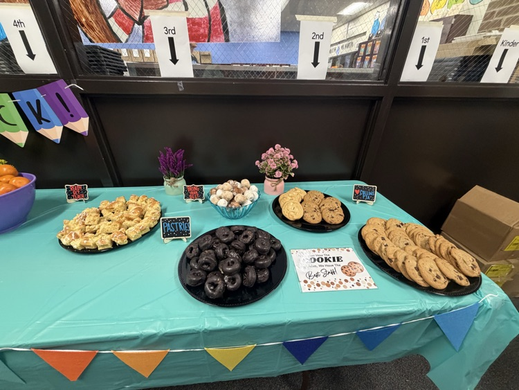table with food on it 