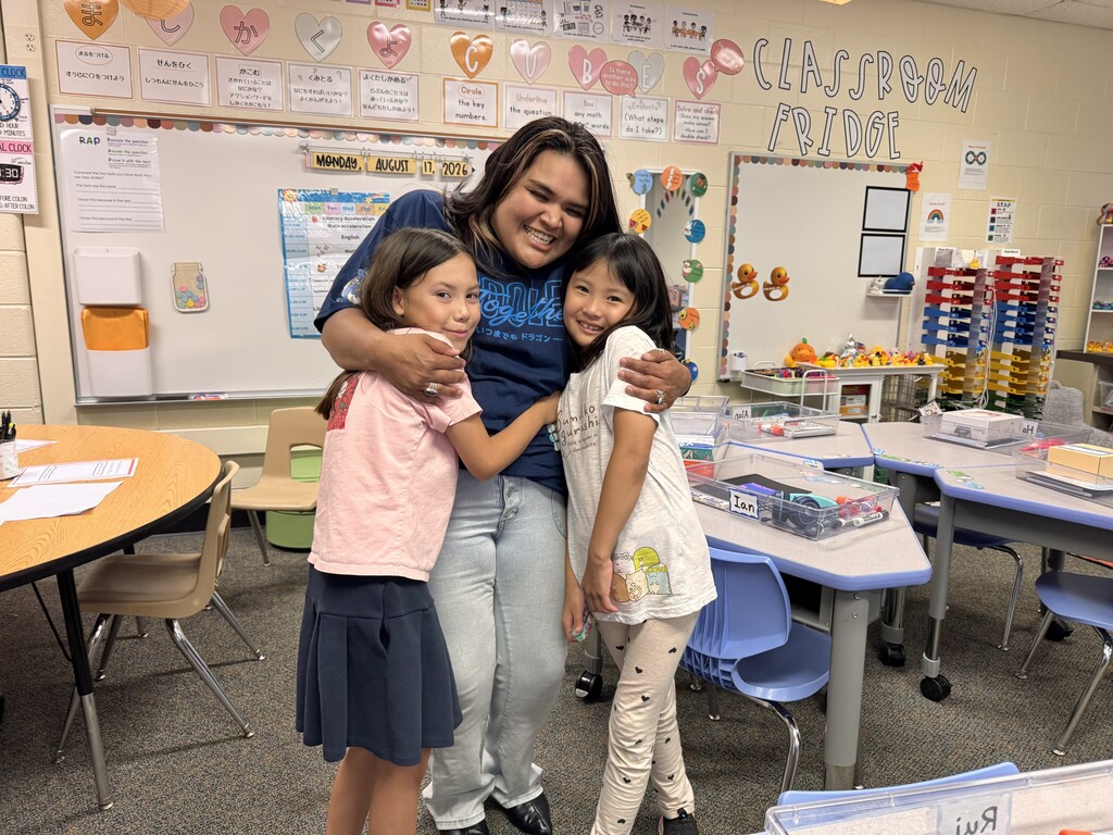 Ms. Mejia with students