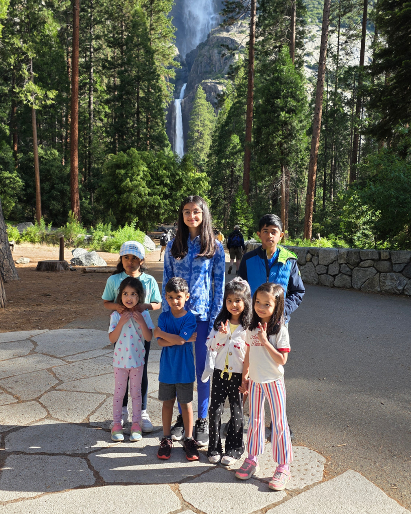 Family members at national park