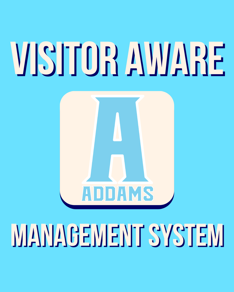 An informational post about the visitor aware management system