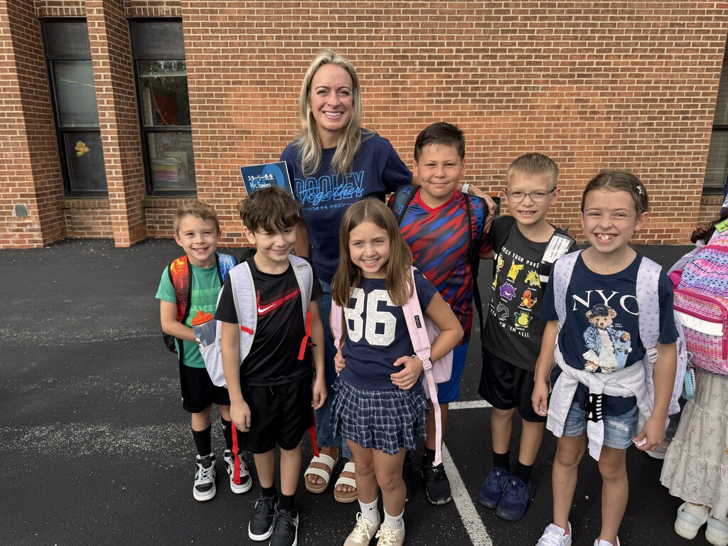 Mrs. Stawiery with students