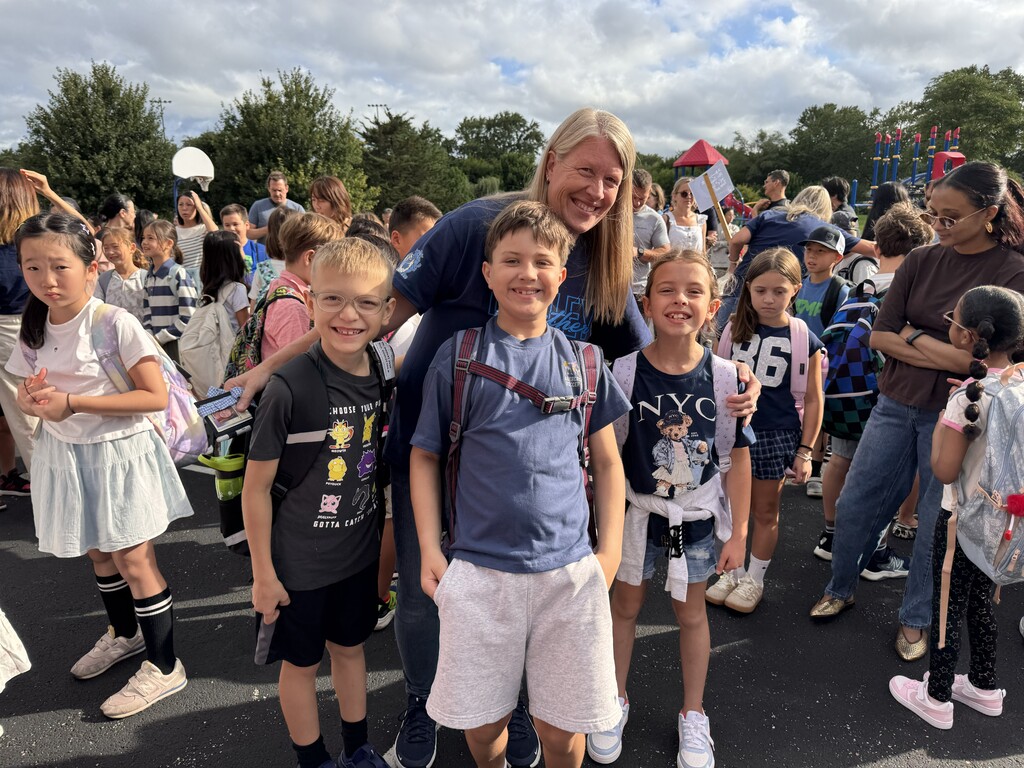 Mrs. Muhr with students