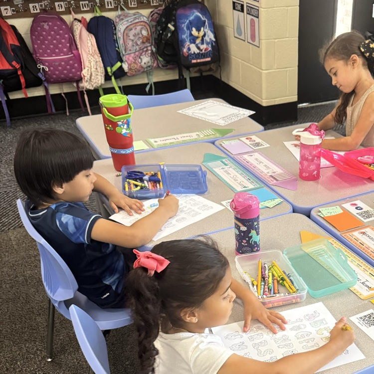 students working at their desks