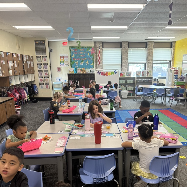 students reading at their desks