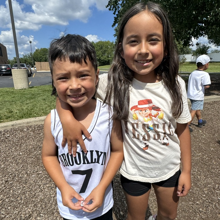 Siblings at the park