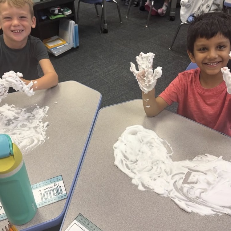Making a mess but having fun learning