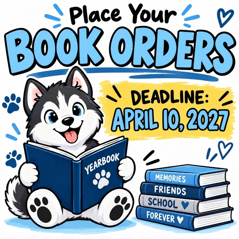 order Yearbooks deadline April 10 2027 go to our linktree for the link. its the first one. the year book ID code is 1455227