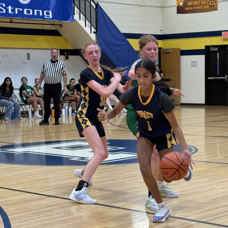 three girls in basketball court