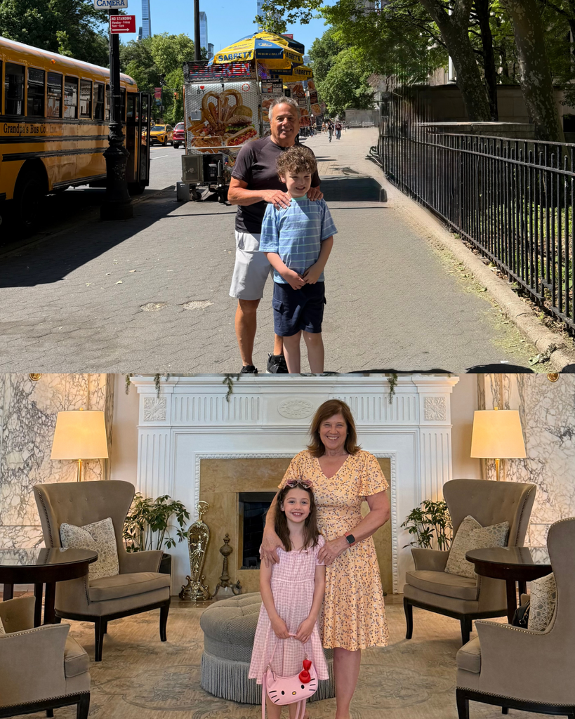 Grandparents traveling with their grandchildren