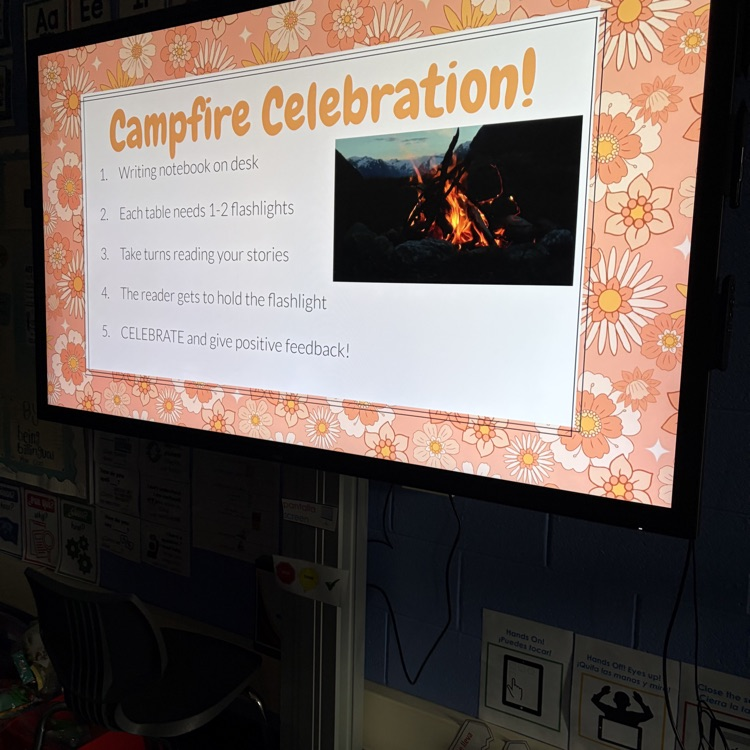 Campfire writing celebration!