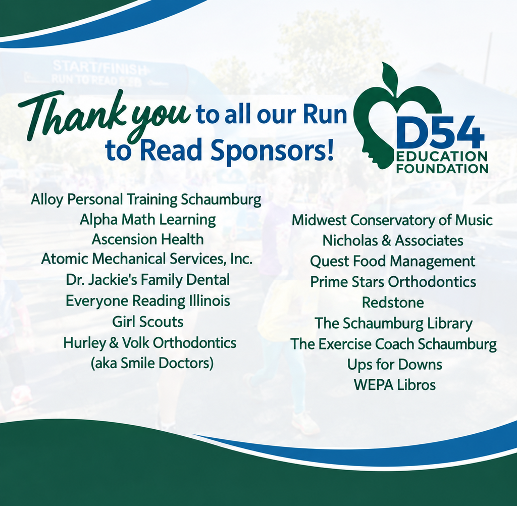 Thank you to our sponsors for Run to Read!