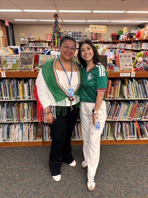 Mrs. Martinez and Ms. Hernandez smiling