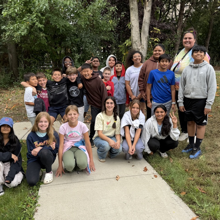 Ms. Menconi and her class at Spring Valley. 
