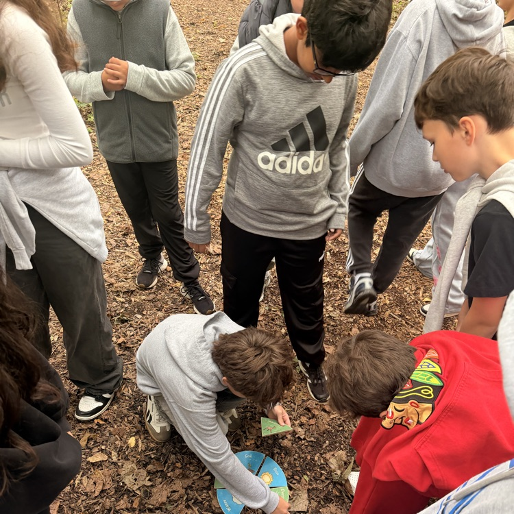 students doing an activity at Spring Valley