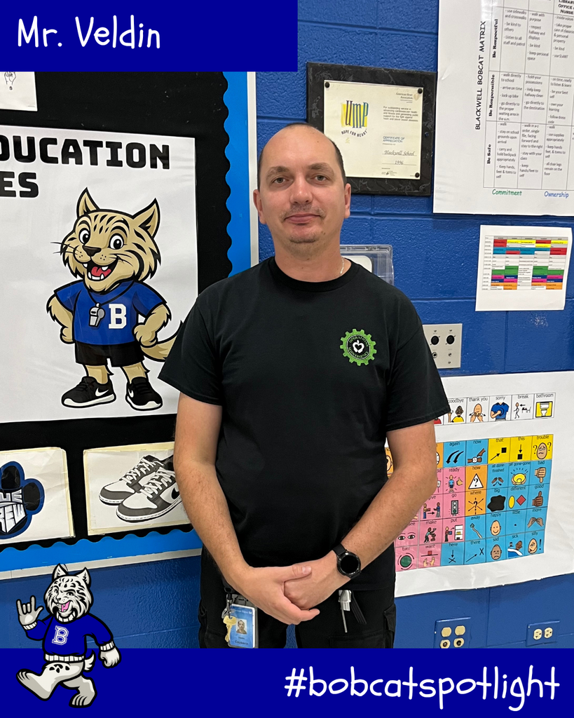 Mr. Veldin - man posing and smiling. Bobby the Bobcat cartoon #bobcatspotlight