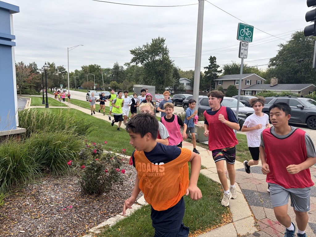students running on the streets