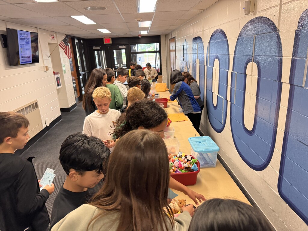 Students shopping PBIS store