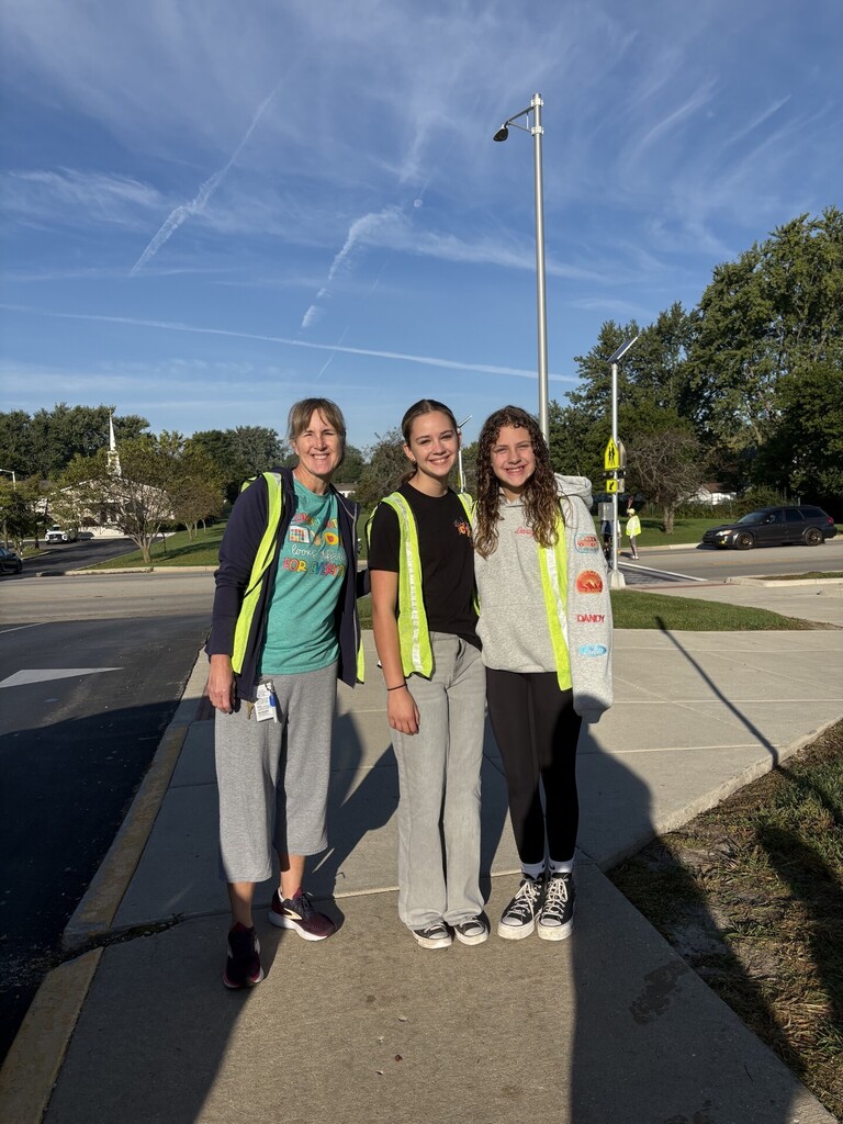 Student patrol working at morning arrival