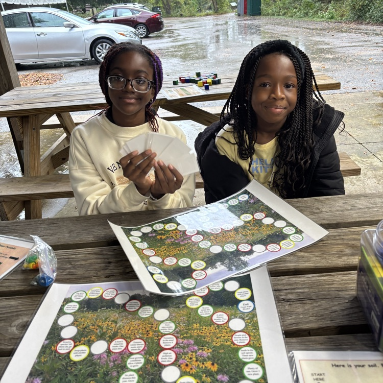 students with a map