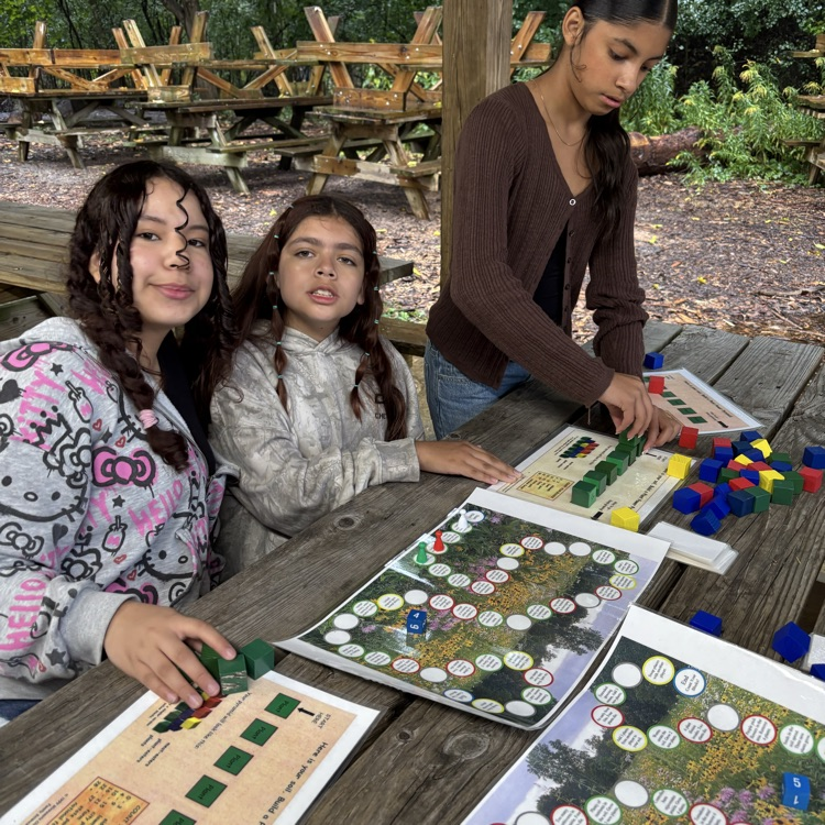 students working with a map