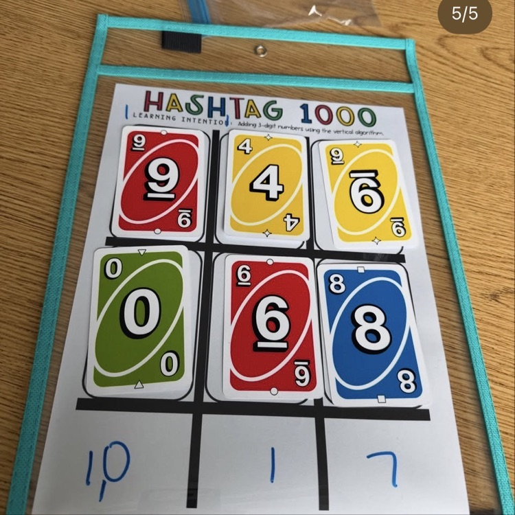 photo of addition problem equaling 1,071