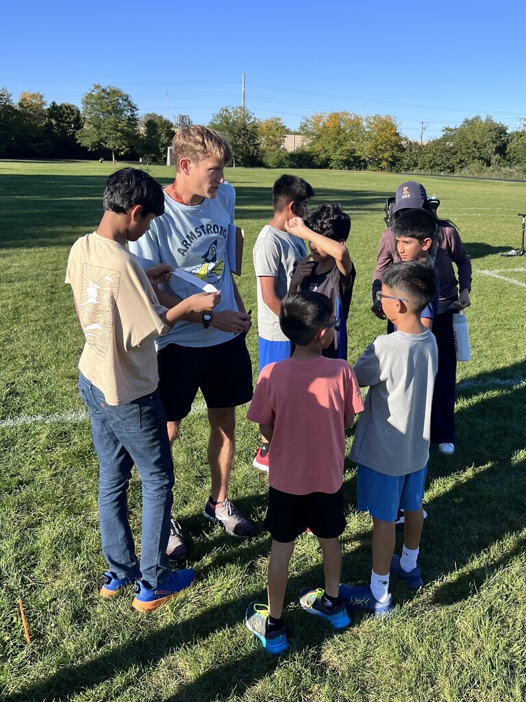 Students at cross country meet