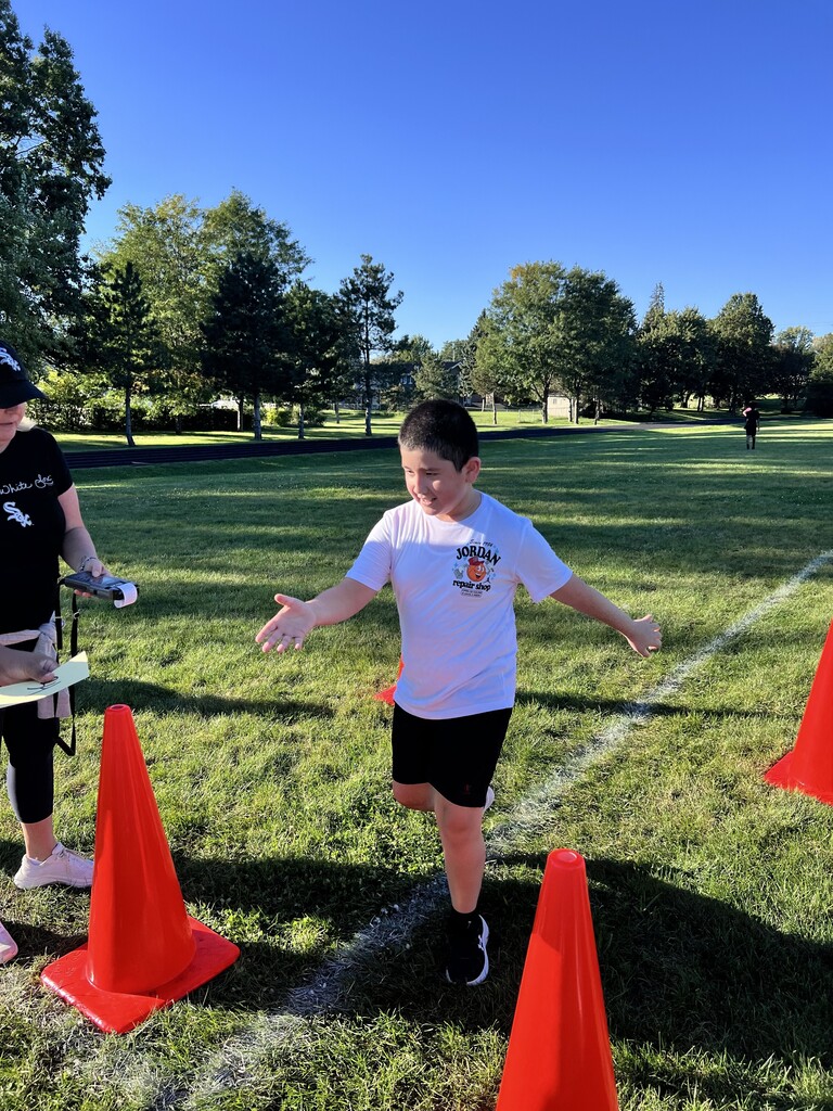 Students at cross country meet