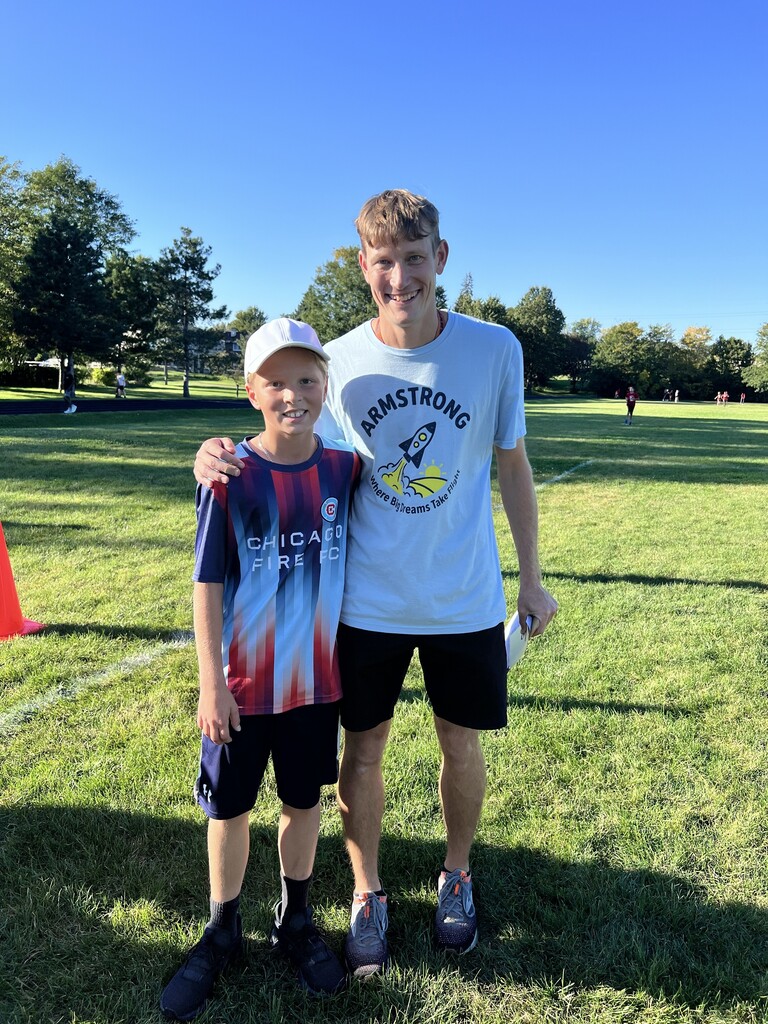 Students at cross country meet