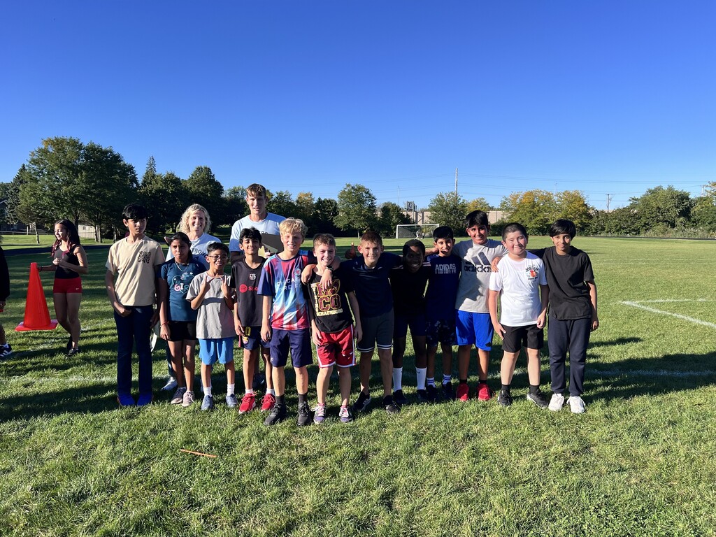 Students at cross country meet