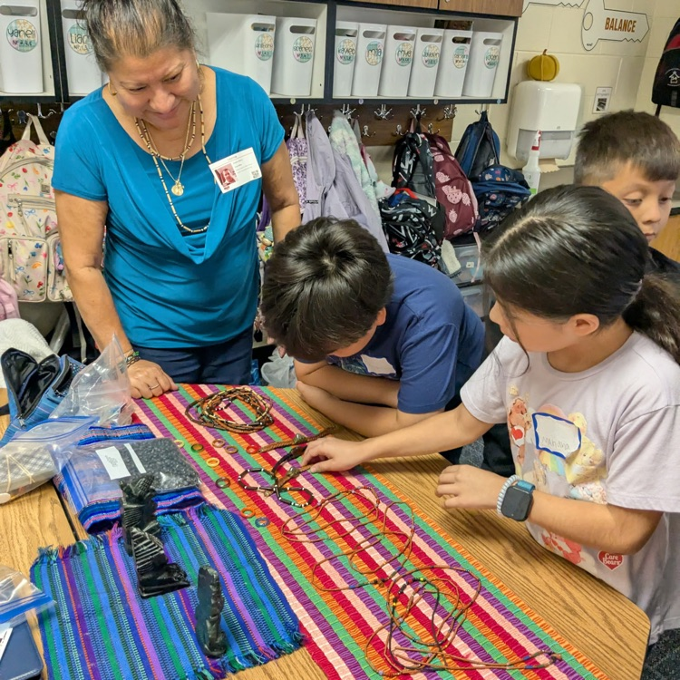 A group of 3rd graders with exploring and learning about Guatemala.