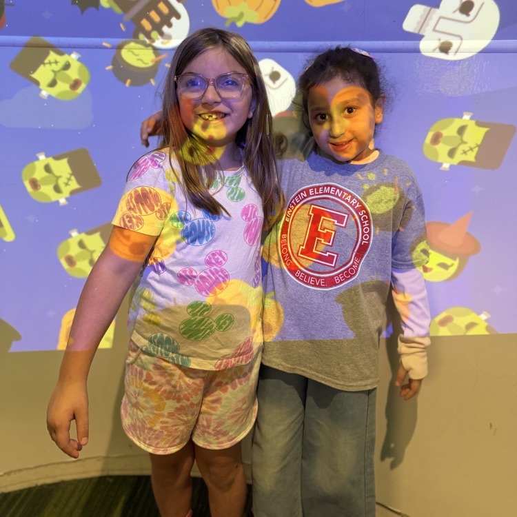 Two first graders at Schaumburg Library