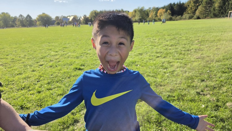 boy in field