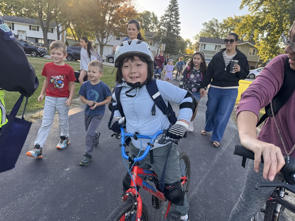 bikers and walkers