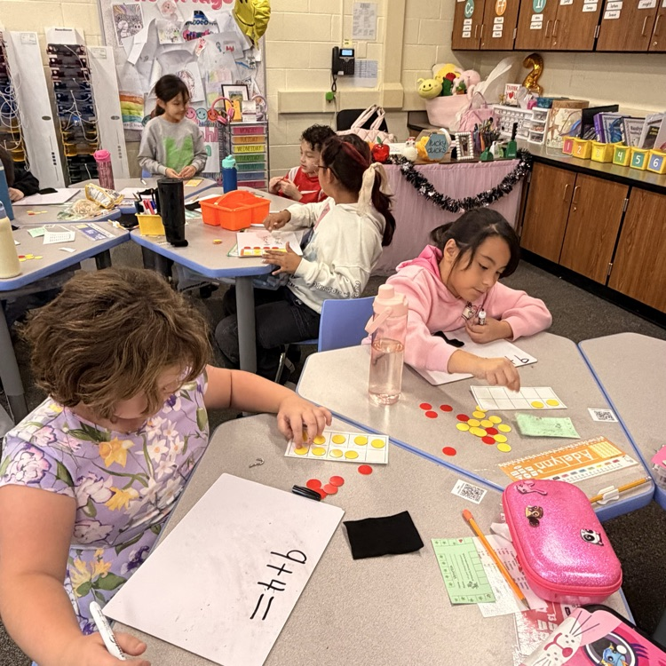 students working at their desks