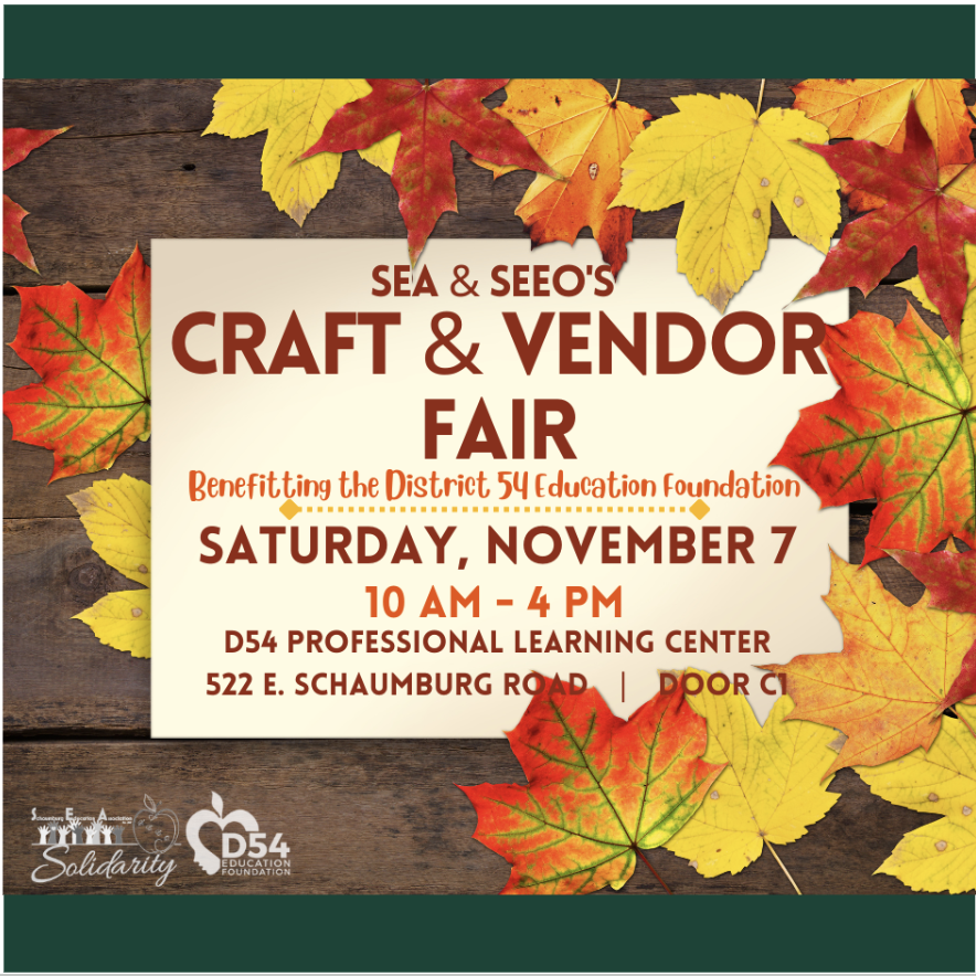 Craft and Vendor Fair November 7th