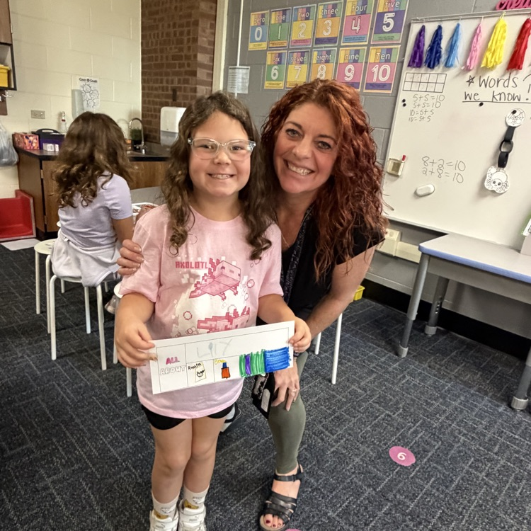 Mrs. Kuhns with one of her tribe friends. 