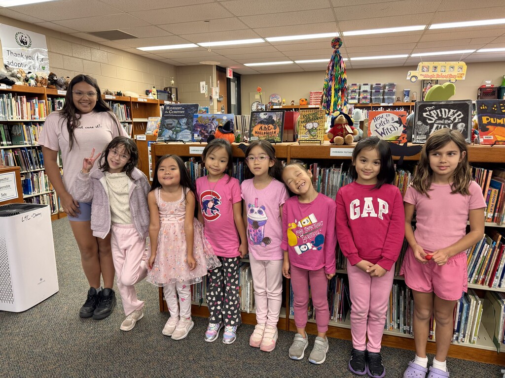 Kids wearing pink