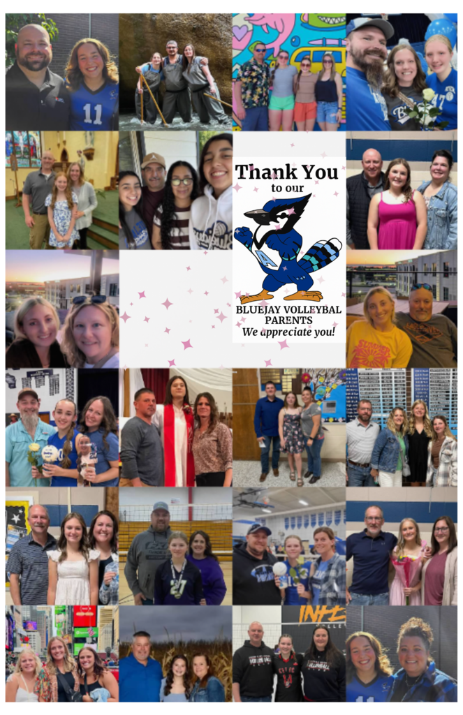 Volleyball Parents Night collage