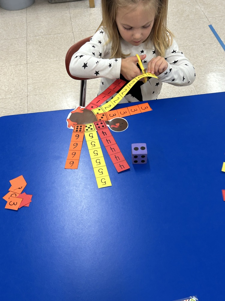 Roll, count and cut turkey