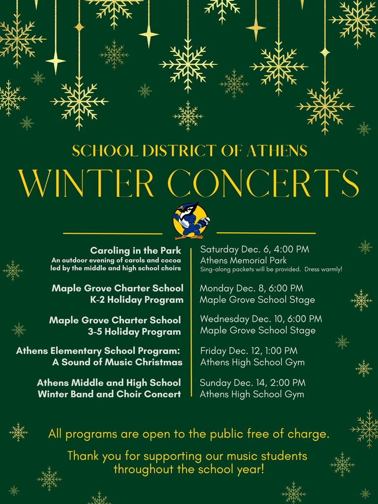 School District of Athens Winter Concerts