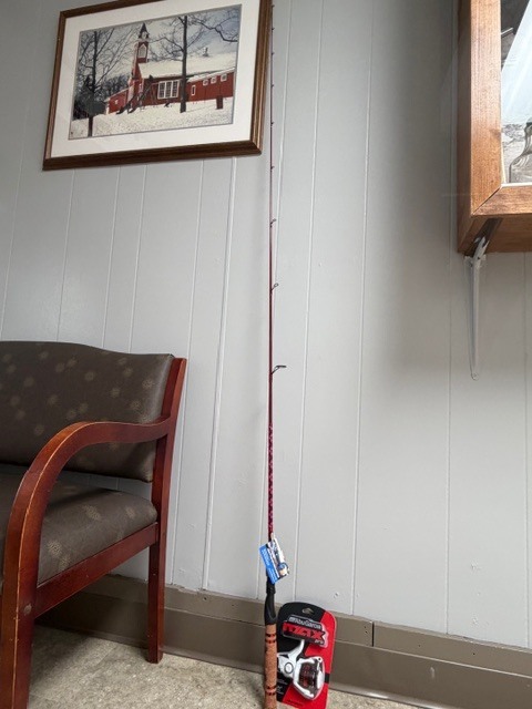 fishing pole and reel donation