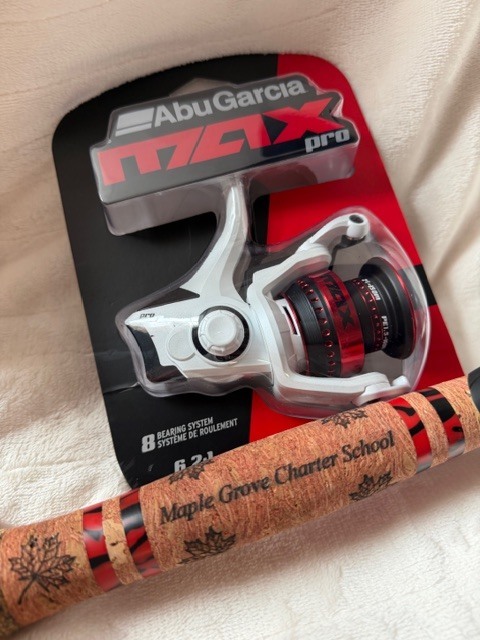 fishing pole and reel donation