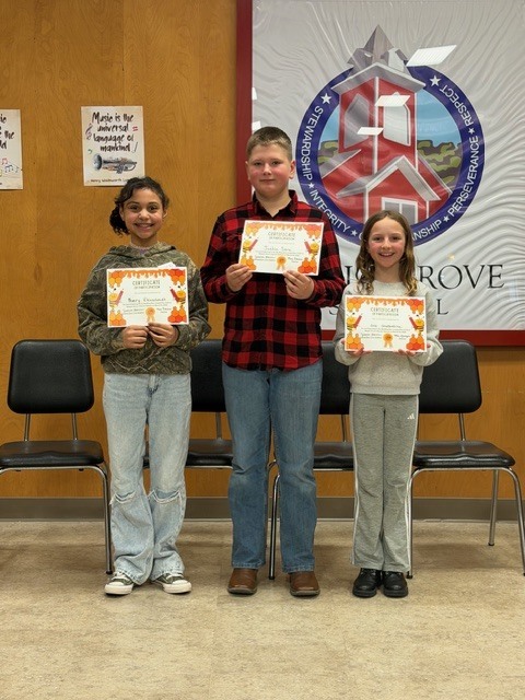 MGCS Spelling Bee Top 3