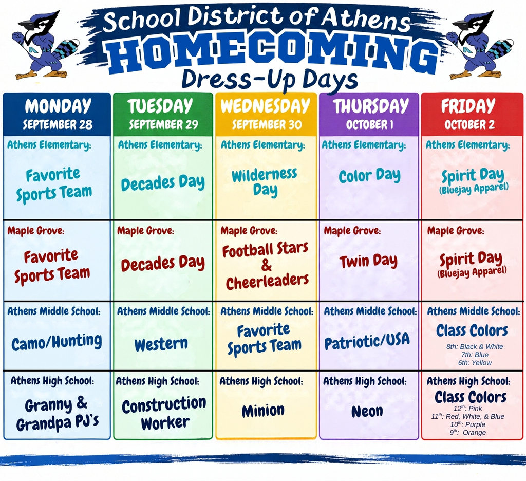 Homecoming Dress Up Days