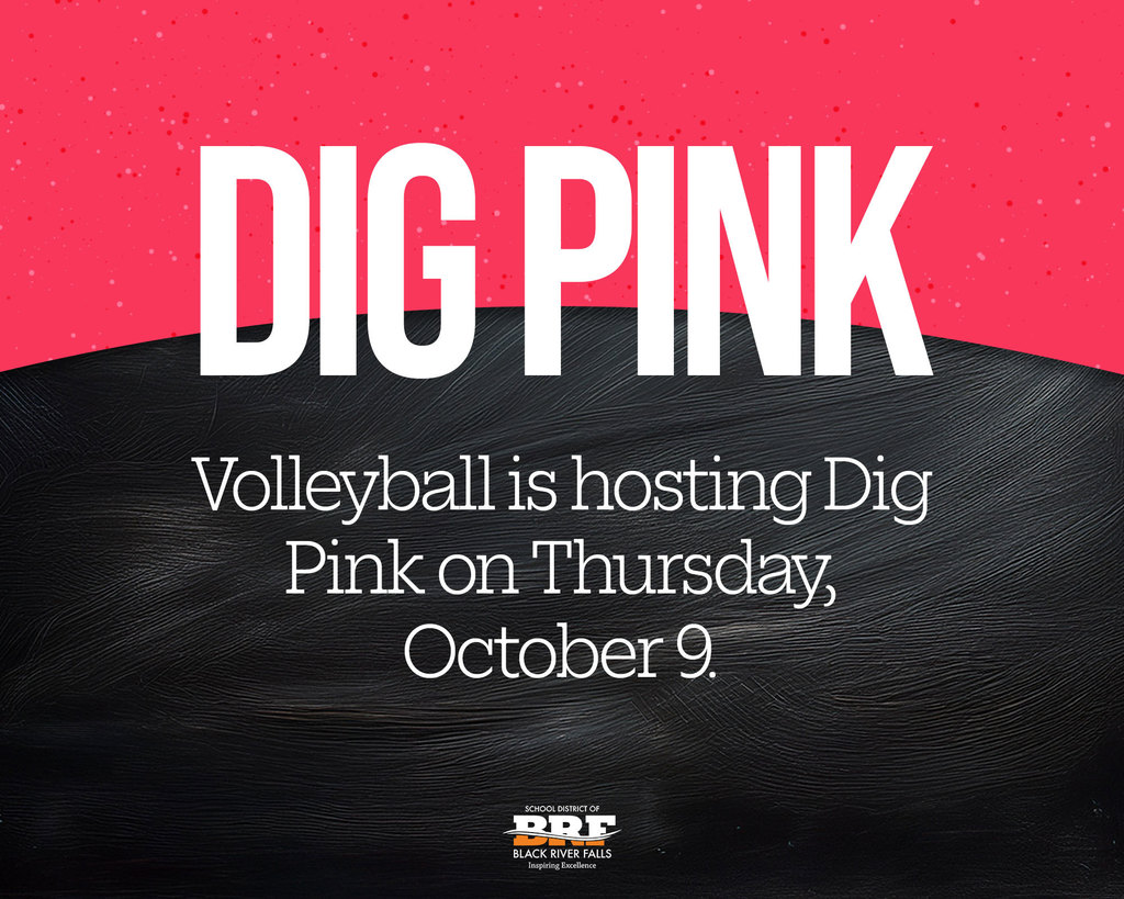 Dig Pink: Volleyball is hosting Dig Pink on Thursday, October 9.