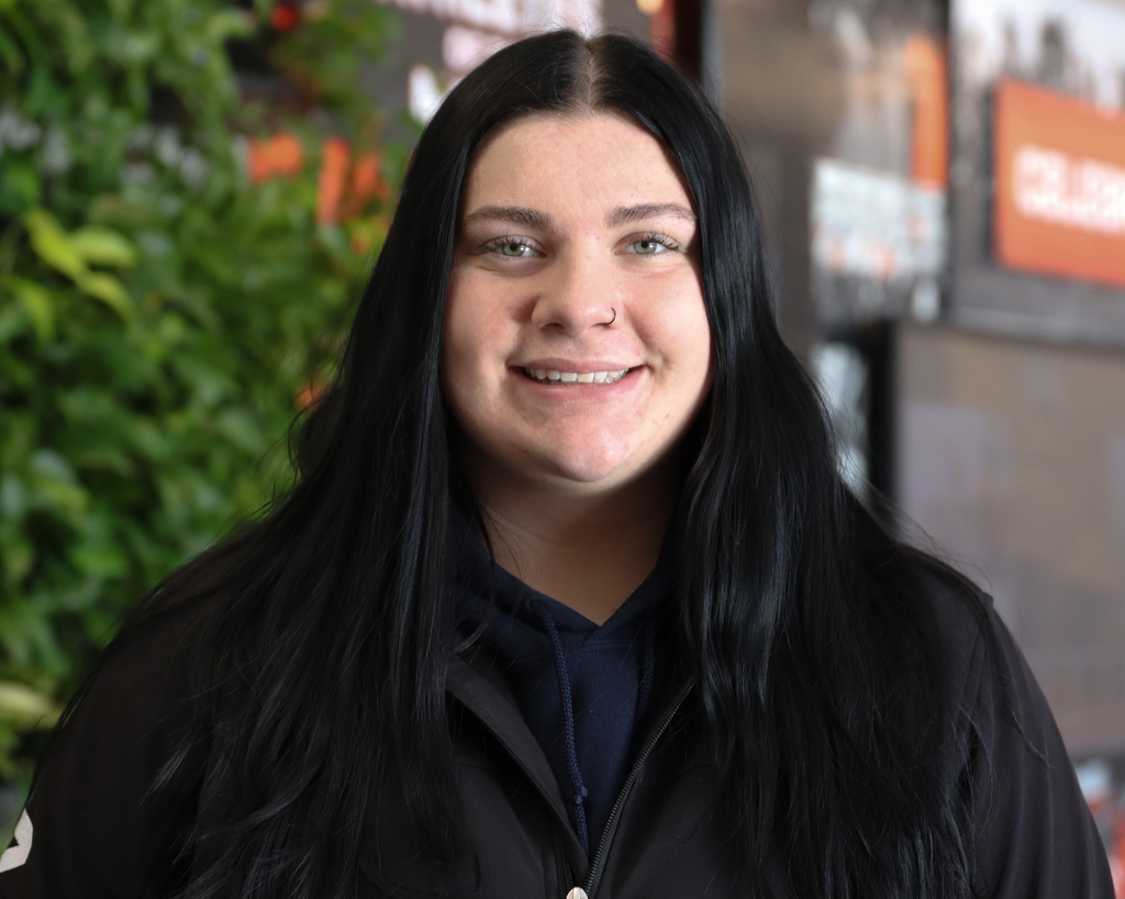 Girl smiling in photo