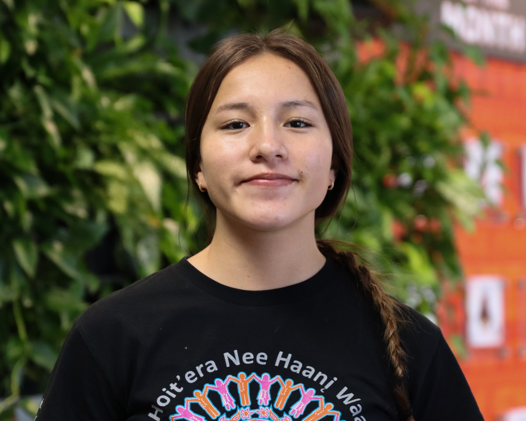 Girl smiling in portrait