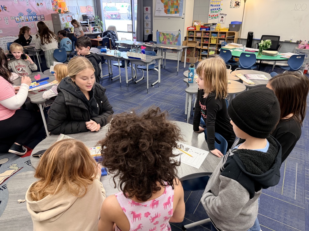 Children sitting around table