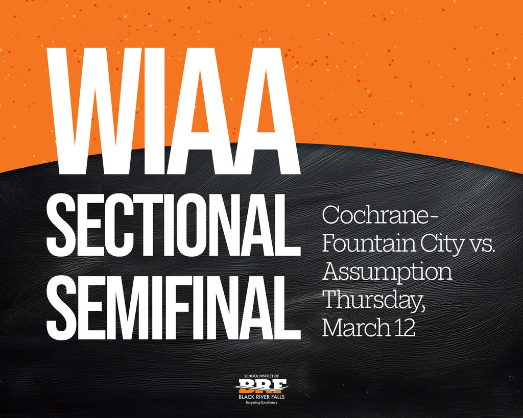 WIAA SECTIONAL SEMIFINAL, Cochrane-Fountain City vs. Assumption | Thursday, March 12